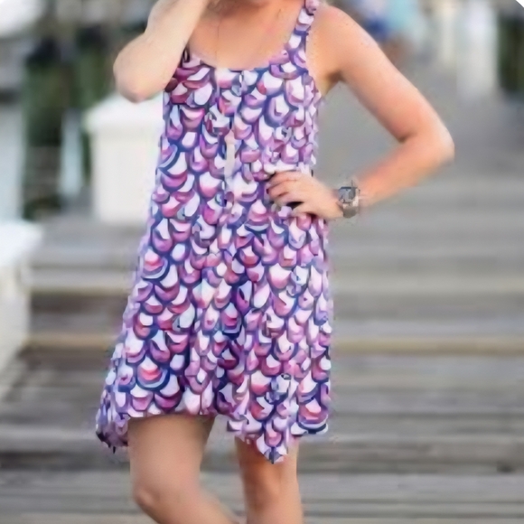 Lilly Pulitzer Monterey Tank Dress in Gillty print.  Patriotic - Size Small. - Picture 8 of 15